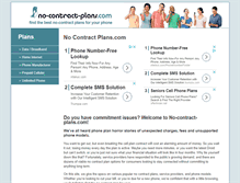 Tablet Screenshot of no-contract-plans.com